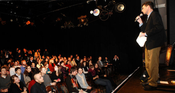 cartoon mobile view of public