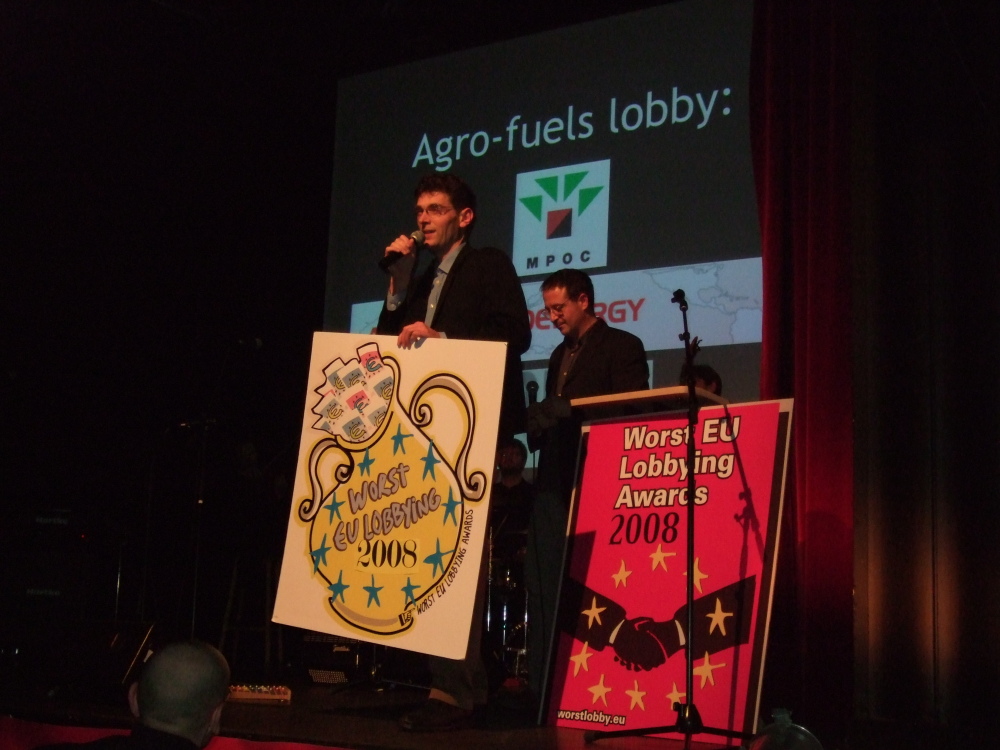 Agrofuels lobby wins Worst EU Lobbying Award 2008 Agrofuels lobby wins Worst EU Lobbying Award 2008